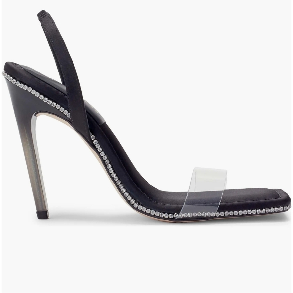 Good American Crystal Crush Lucite® Sandal - Picture 3 of 6